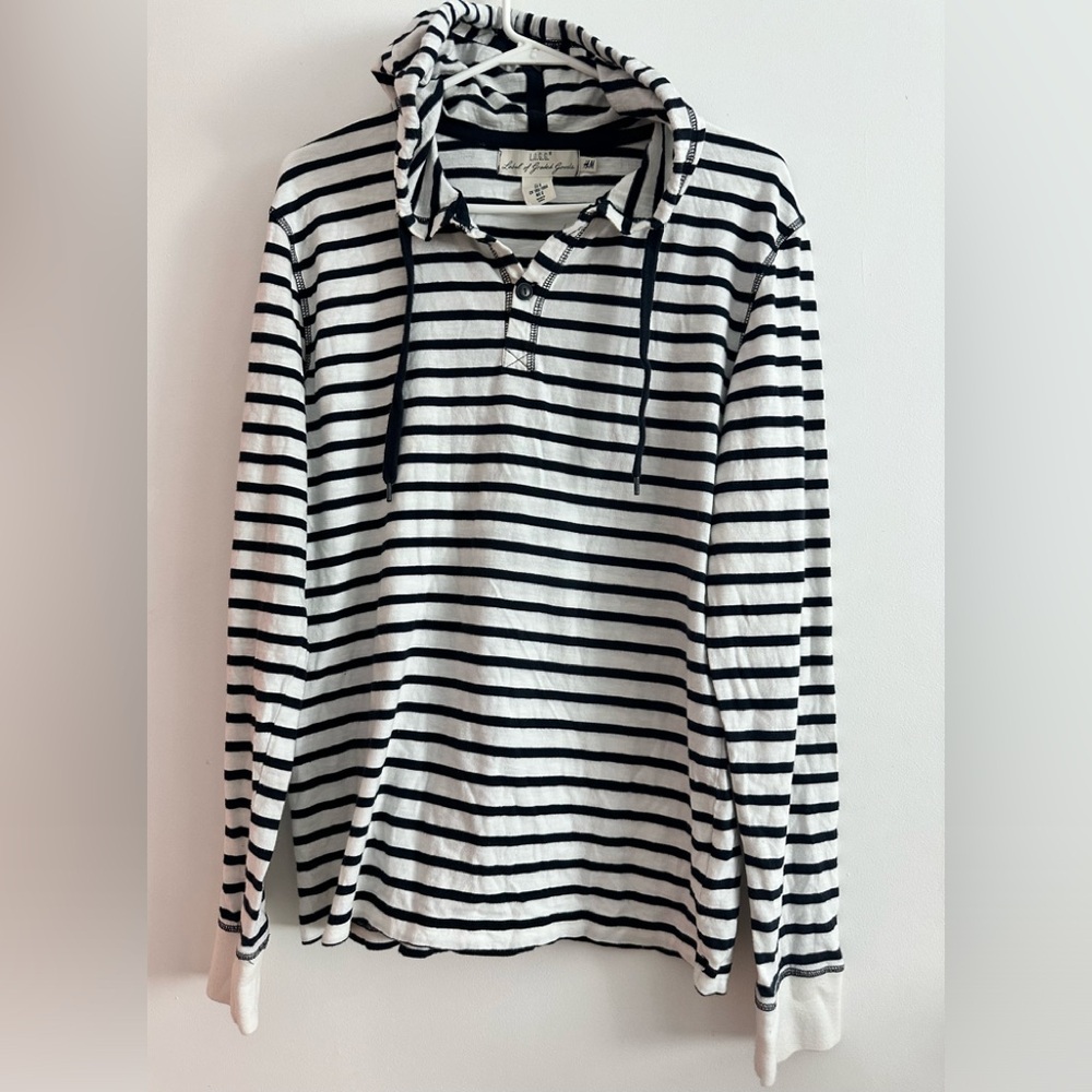 H&M L.O.G.G. - Label of Graded Goods long sleeve draw string cotton hoodie